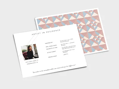 postcard 01 geometric postcard print type