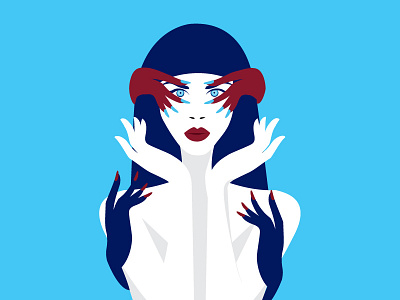 Self! beauty character fashion illustration flat illustration minimal portrait vector