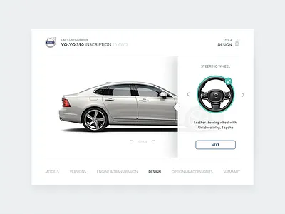 Car Configurator – Volvo S90 car configurator cars ui user interface volvocars