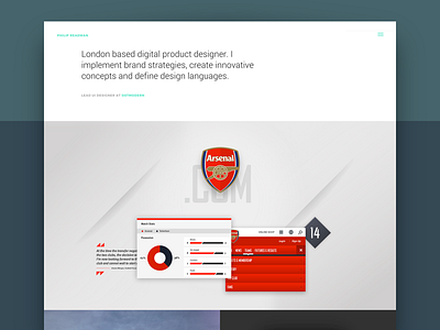 Portfolio Refresh arsenal brand icons new portfolio semplice sport ui web