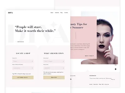 Diva Website beauty diva elegant feminine theme web web design website wordpress