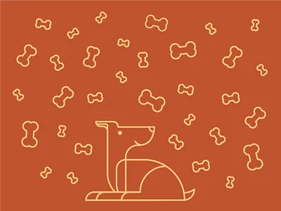 Dog dream bone dog illustration t shirt