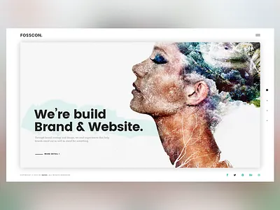 Fosscon Simple Demo agency clean creative simple ui website