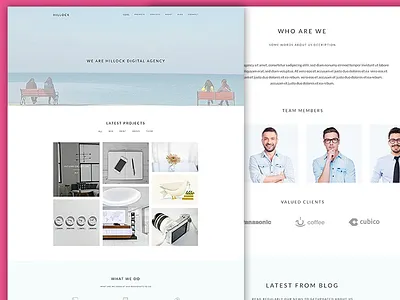 Hillock - Onepage Creative Portfolio Template creative one page portfolio professional template