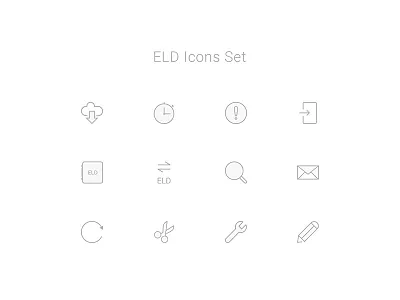 Iconography android app dashboard designer flat icons ios keeptruckin ui ux website