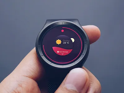 DOT watchface android business class interactive material ui ux watchface wear