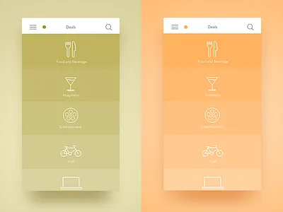Dubai Plus Menu app colorful colors dubai flat icons ios menu solid ui ux