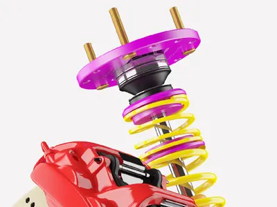 Promotional brochure auto brake brochure front green shock