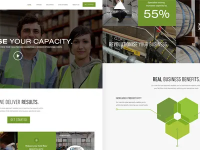 Max the Cube Landing Page Concept illustration svg ui ux web website