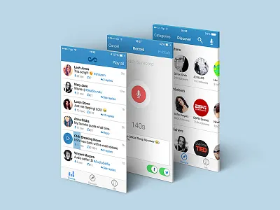 Soundscriber App android design ios iphone mobile mobile design responsive web web design