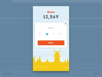 Daily UI #010 - Social share .sketch 010 app dailyui freebie game ios sketch social share