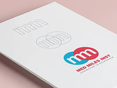MED MILES INST care corporate identity dental health instruments logo surgical
