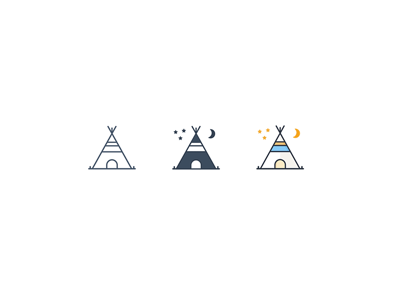 Outdoor / Camping Icon set binocular camping drop icon icons outdoor shower wild wild camping spot