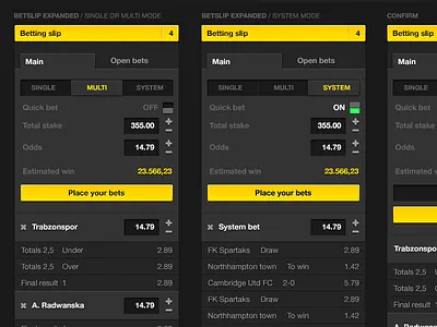Betslip application bet betting dashboard football live manager online results soccer sport web
