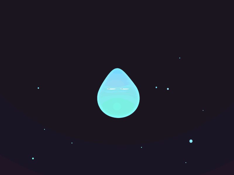 Raindrop after animation effects raindrop