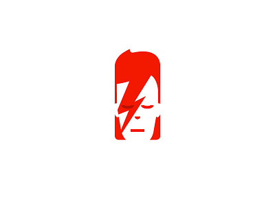 Davidbowie2 bowie character david bowie design flat icon illustration lightning portrait singer vector