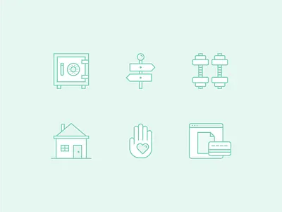 Carer Icon Set branding design home icon set icons ui ux website