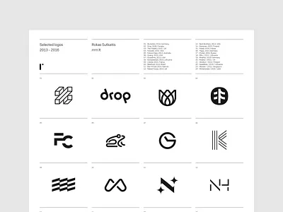 Selected Logos brandmark logo logotype minimal poster selection symbol trademark