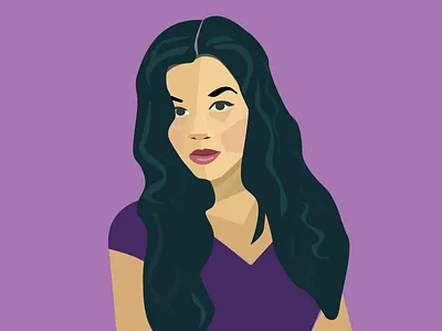 Self-Illustration drawing geometric illustration illustrator purple vector