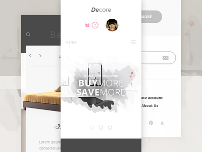 Decore Furniture Mobile design ecommerce furniture mobile responsive store ui ux website