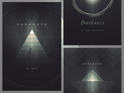 Hope Inside Love depression geometric love non profit posters