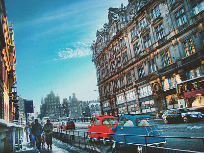 Car found! Let's visit the highlands! 3d 3dart cute edinburgh illustrations little monsters monsters scotland