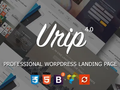Urip - Landing Page WordPress agency app bootstrap event landing page landingpage mailchimp one page onepage portfolio responsive seo wordpress