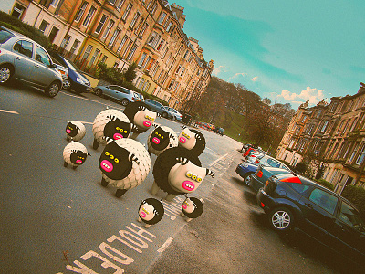 So, does anyone remember where we've parked the car? 3d 3dart cute edinburgh illustrations little monsters monsters scotland