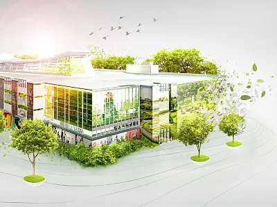 Victoria Gardens Mall Visualization art concept digital graphics illustration mall visualization