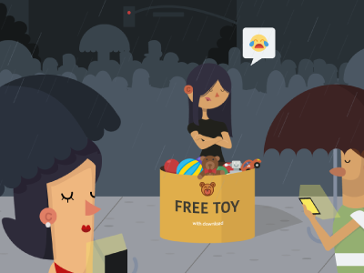 Out in the rain article illustration illustration outside rain vector