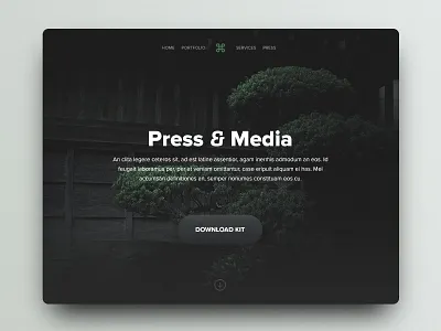 Press Page - Day 51 #dailyui dailyui download kit landing media page press ui