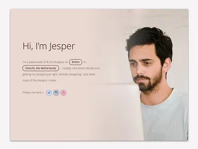 Personal portfolio website design desktop mobile personal portfolio ui web website