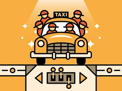 ESPN.com baseball espn illustration mlb sports taxi vector