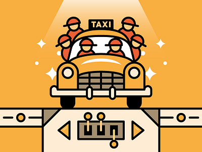 ESPN.com baseball espn illustration mlb sports taxi vector