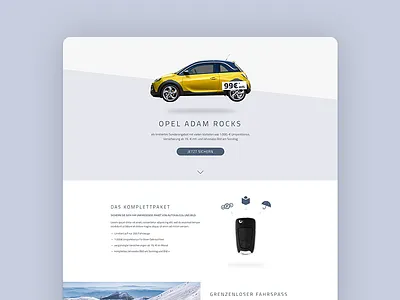 Opel Landingpage car design desktop landinngpage ui ux web webdesign website