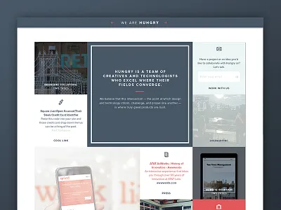 Hungry: Upcoming Website Refresh brand branding business concept design digital homepage refresh site ui ux website