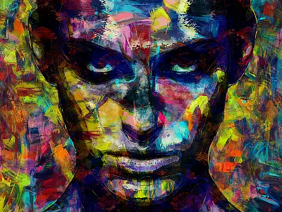 Acrylic 2 Photoshop Action abstract acrylic action art artwork brush clean color dark design digitalart double