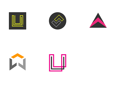 Logo Explorations circle geometry line logo perspective square