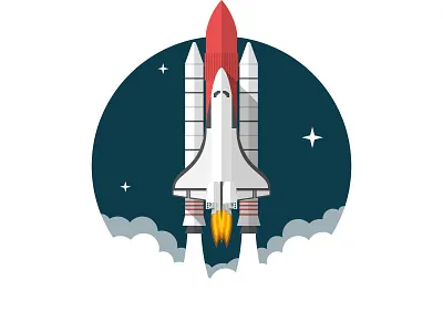 Space Illustration Set astronaut cosmonaut flat icon icon mars rover moon nasa rocket space space shuttle telescope ufo