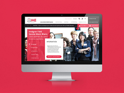 Redesign IAE iae school university web