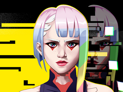 Lucy anime artist artwork character cyberpunk design digital digital art digital artist digital painting graphic design ill illustration lucy