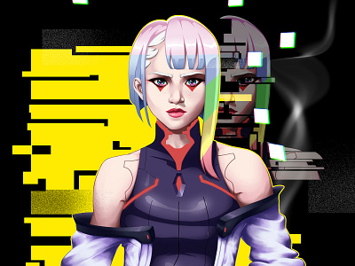 Lucy anime artist artwork character cyberpunk design digital digital art digital artist digital painting graphic design ill illustration lucy