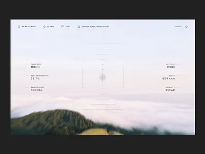 073 - Virtual Reality air design flying interface mountain plane reality user virtual vr web