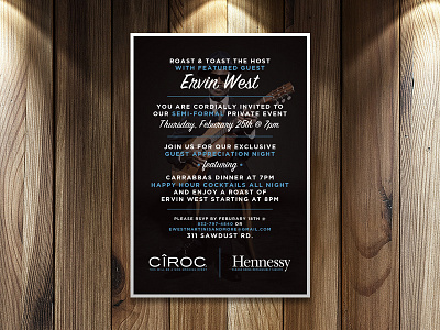 Carrabba's Invite blues flyer