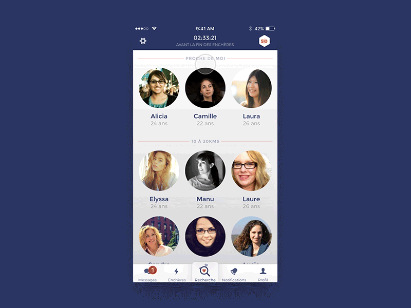 Fundi Refresh Loader with .prd anim animation app date dating loader principle principleapp profile refresh ui ux