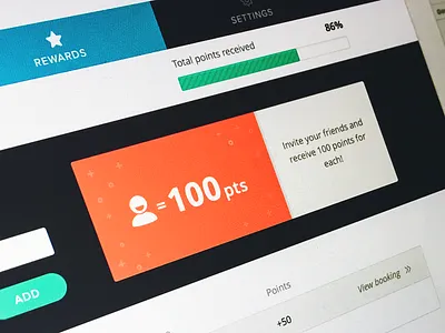 Invite friend app badge gamification invite material site sketch ui web