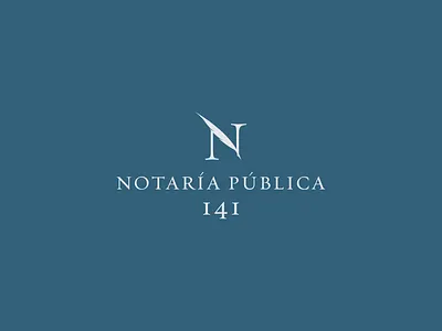 Notaria Pública 141 brand branding identity logo symbol