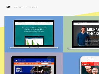 Portfolio Redux landing page portfolio