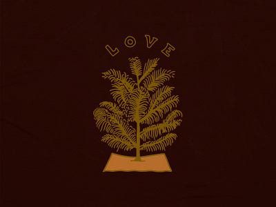 Time to Love design fern graphic design hand type handmade illustration love plant tree type typography