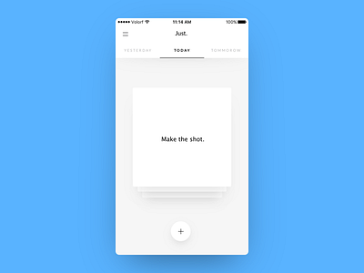 Todo app app card clean fab ios minimal mobile tabs tasks todo ui ux
